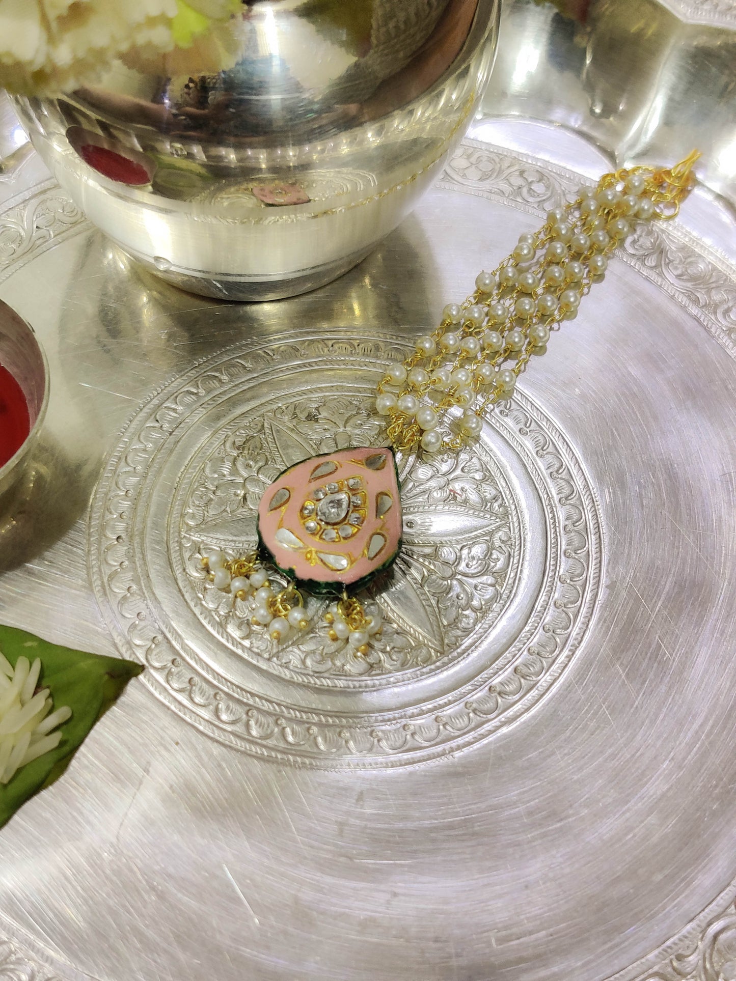 Pink Boondh Bracelet Lumbi