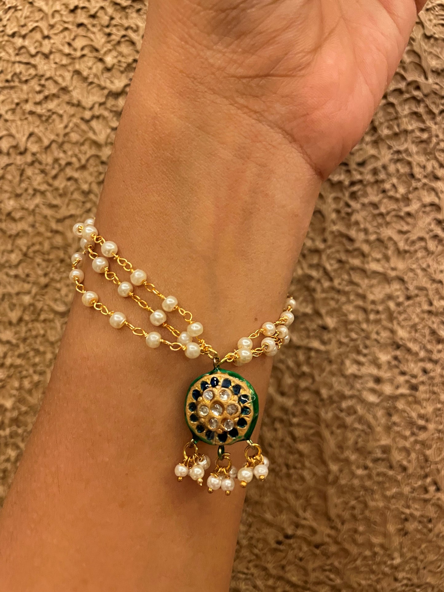 Navy Chakra Bracelet Lumbi