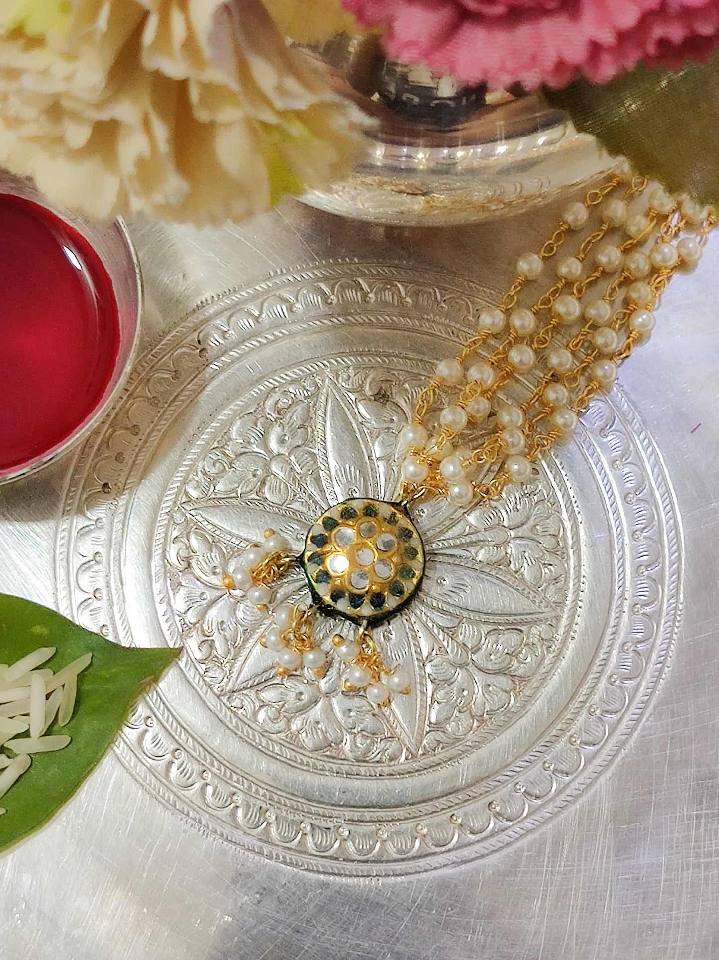 Navy Chakra Bracelet Lumbi