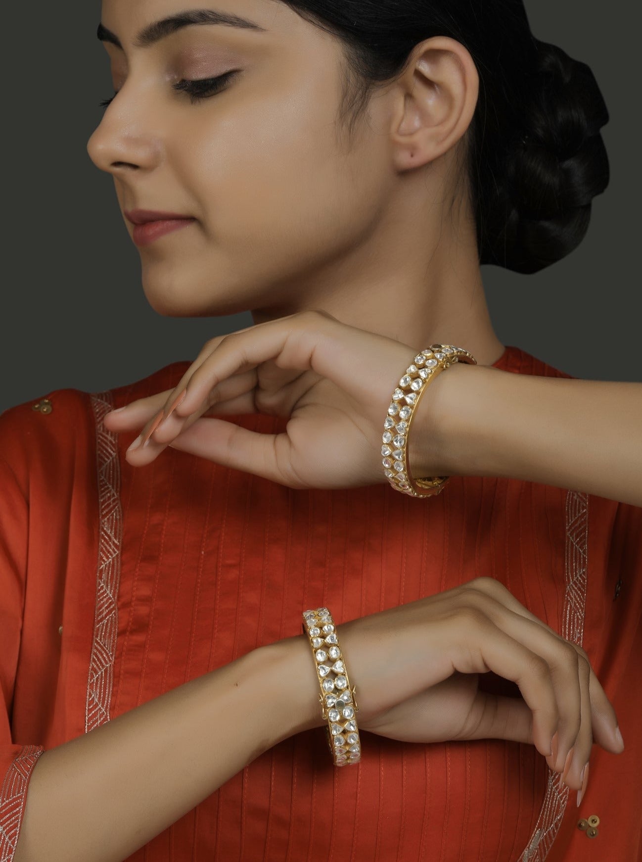 Gauhar Bangles polki