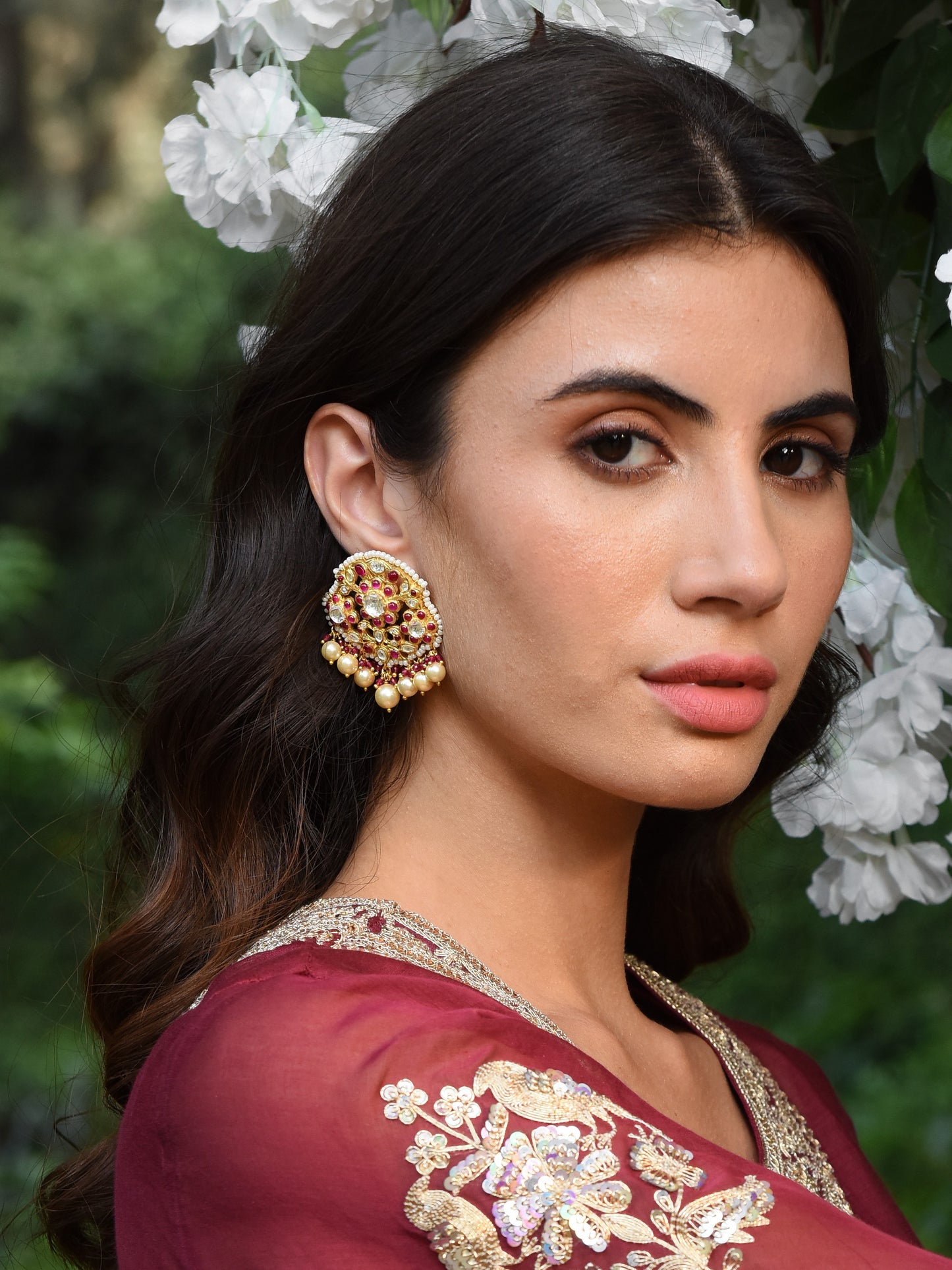 Ruby Meera Earrings