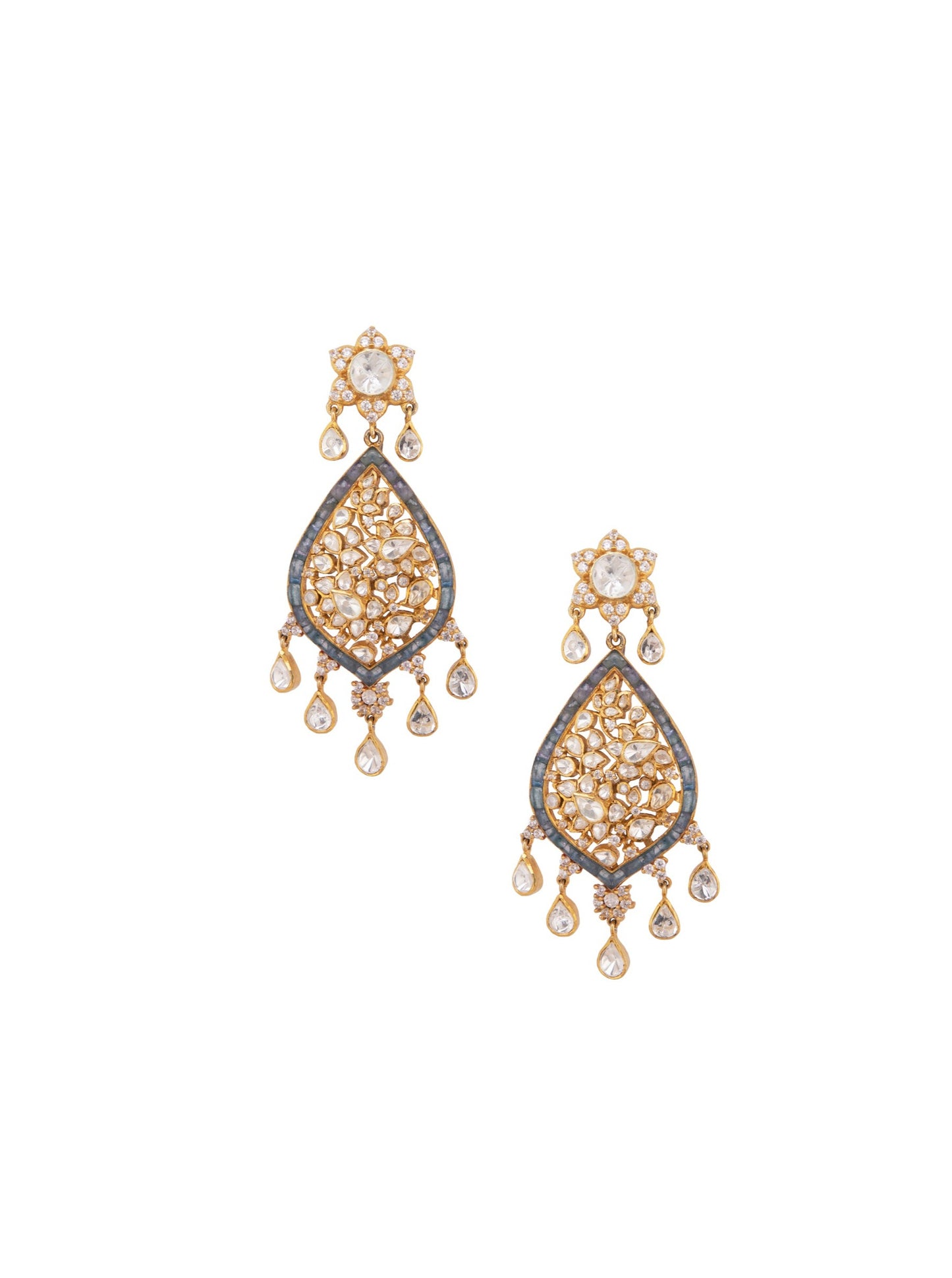 Tanzanite Boondh Earrings