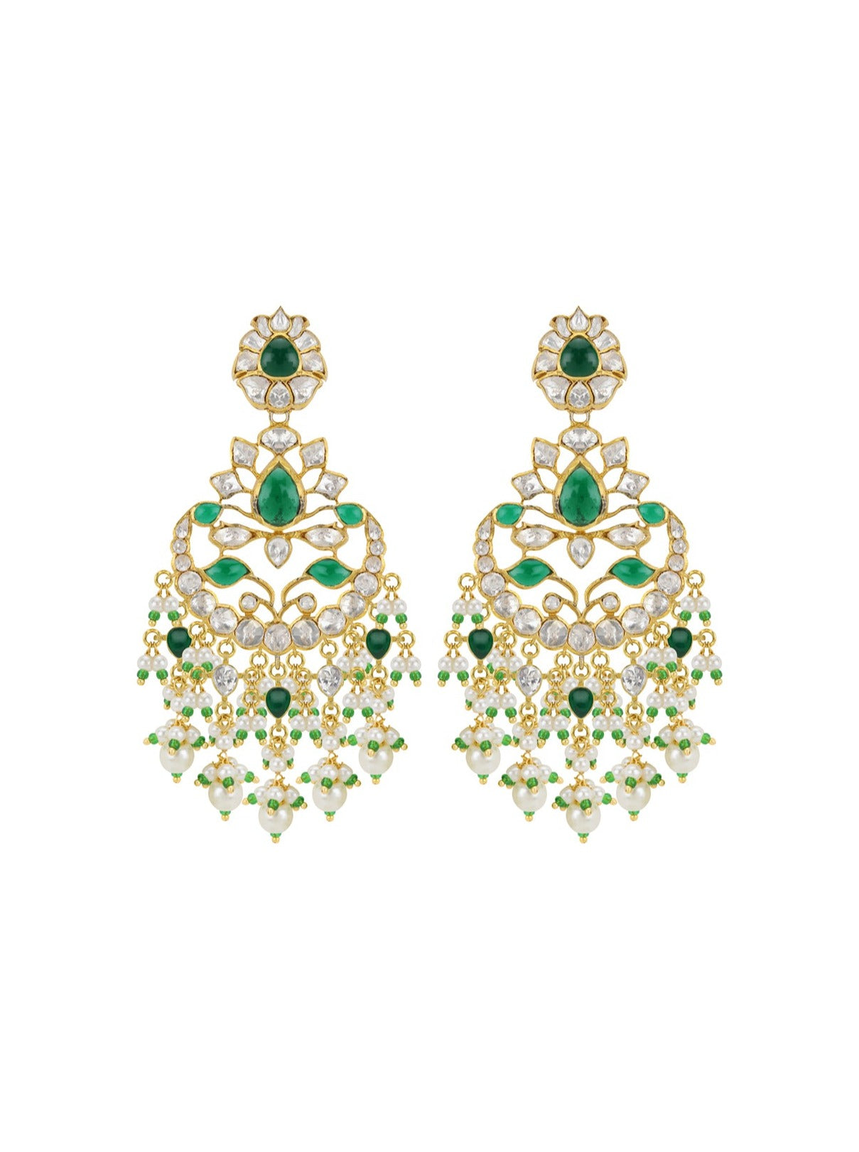 Polki & Emerald Chaandbalis