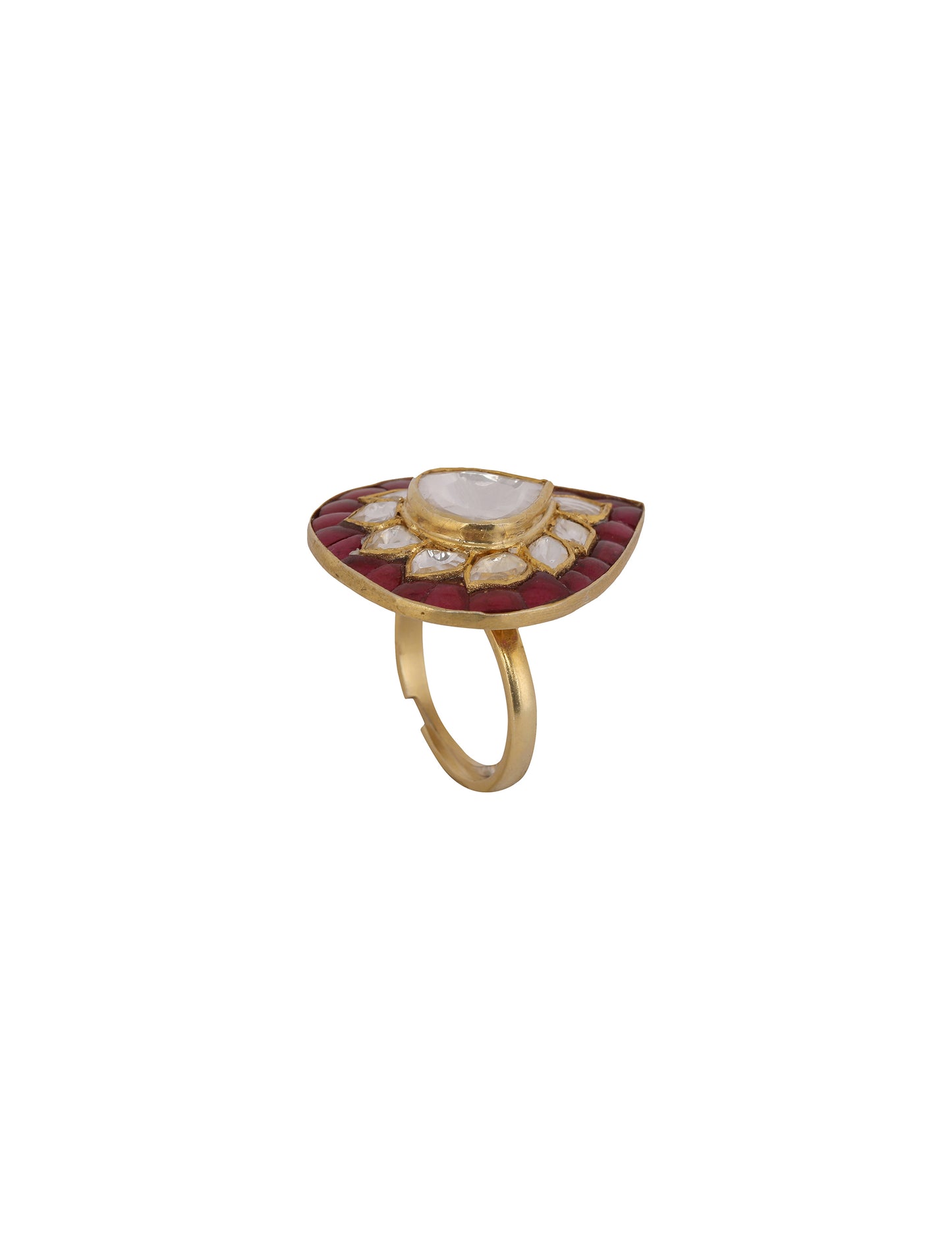 Polki Ruby Isra ring