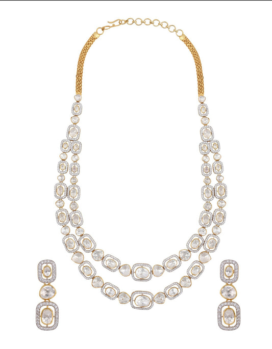 Rumi Double Line Necklace Set