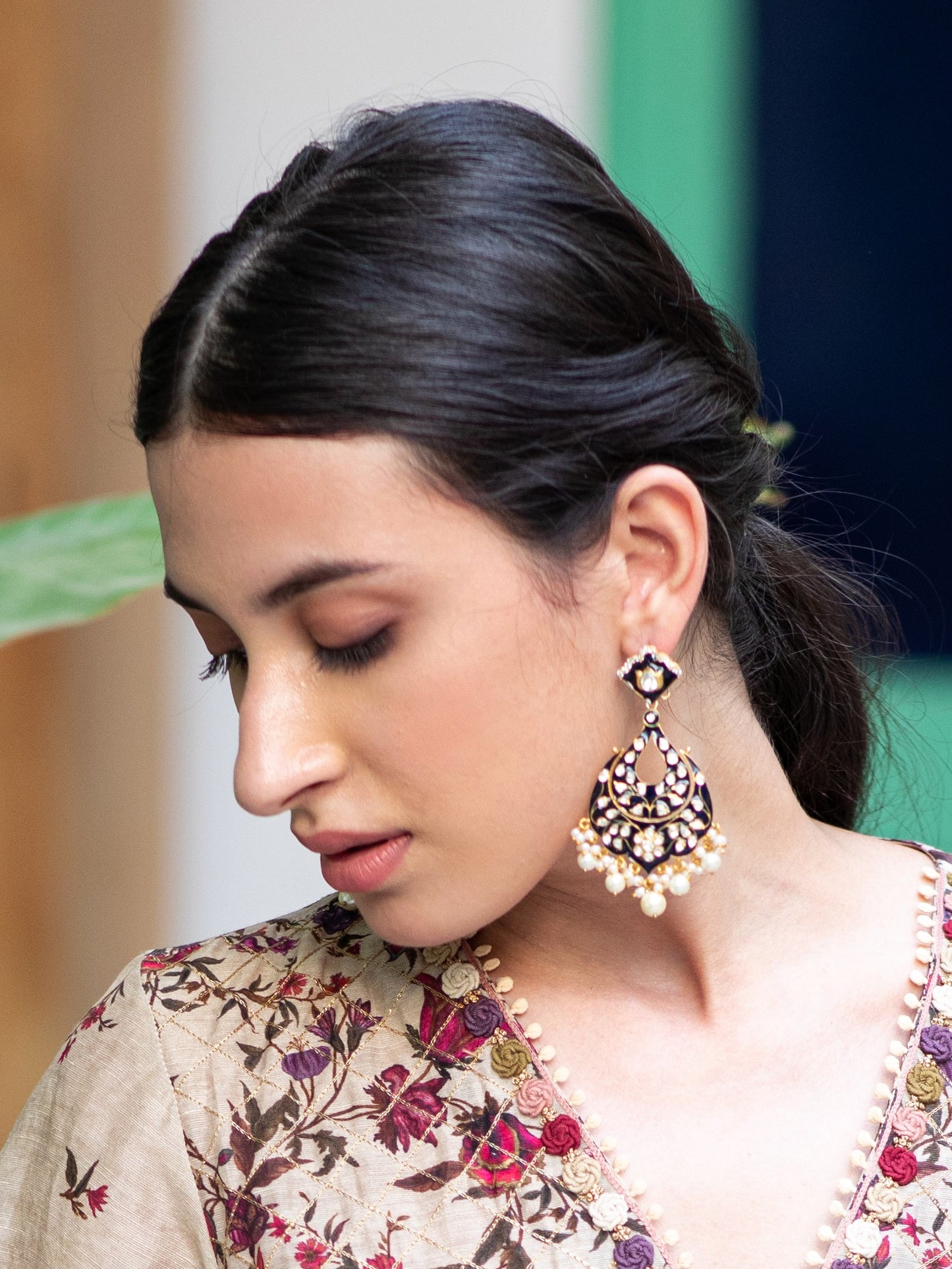 Neelpushpa Earrings