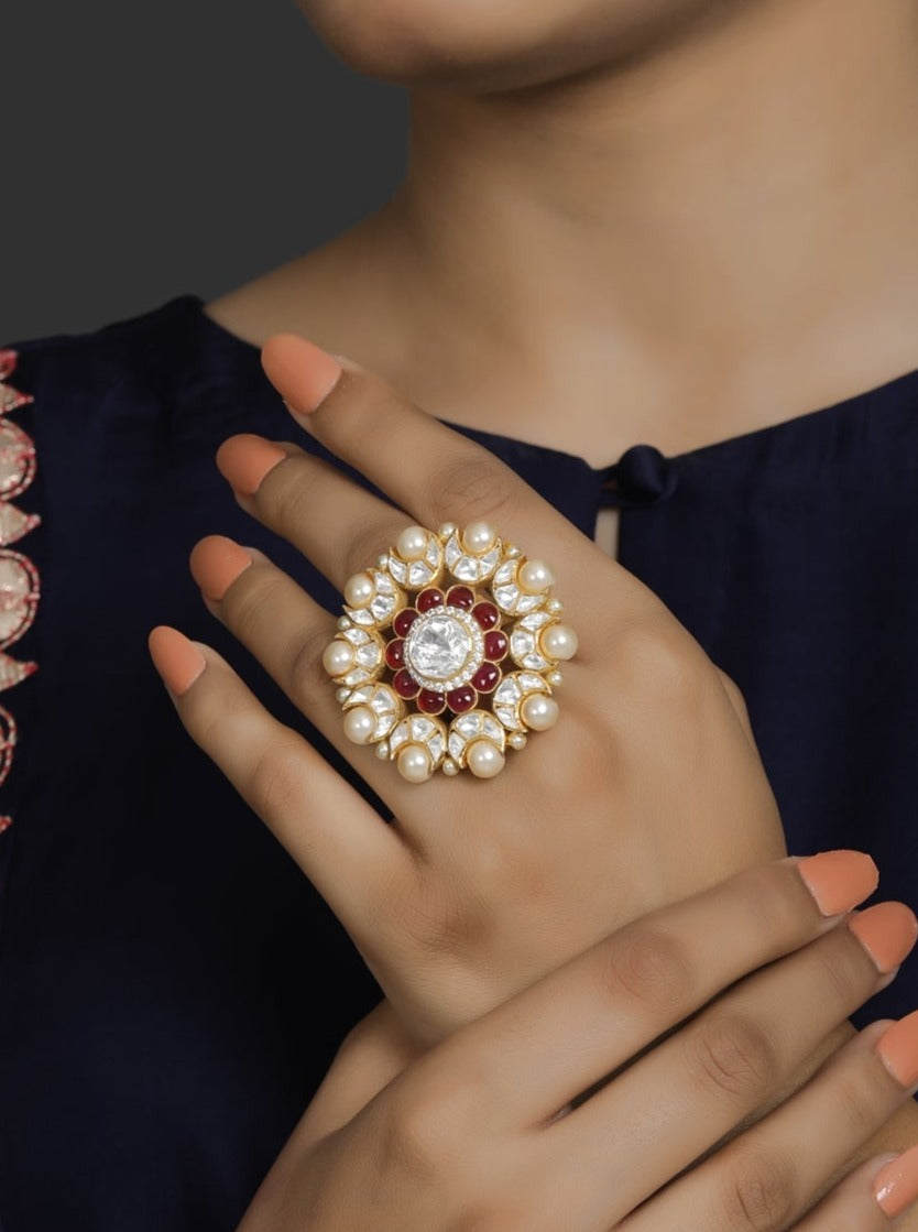 Polki Ruby Ring