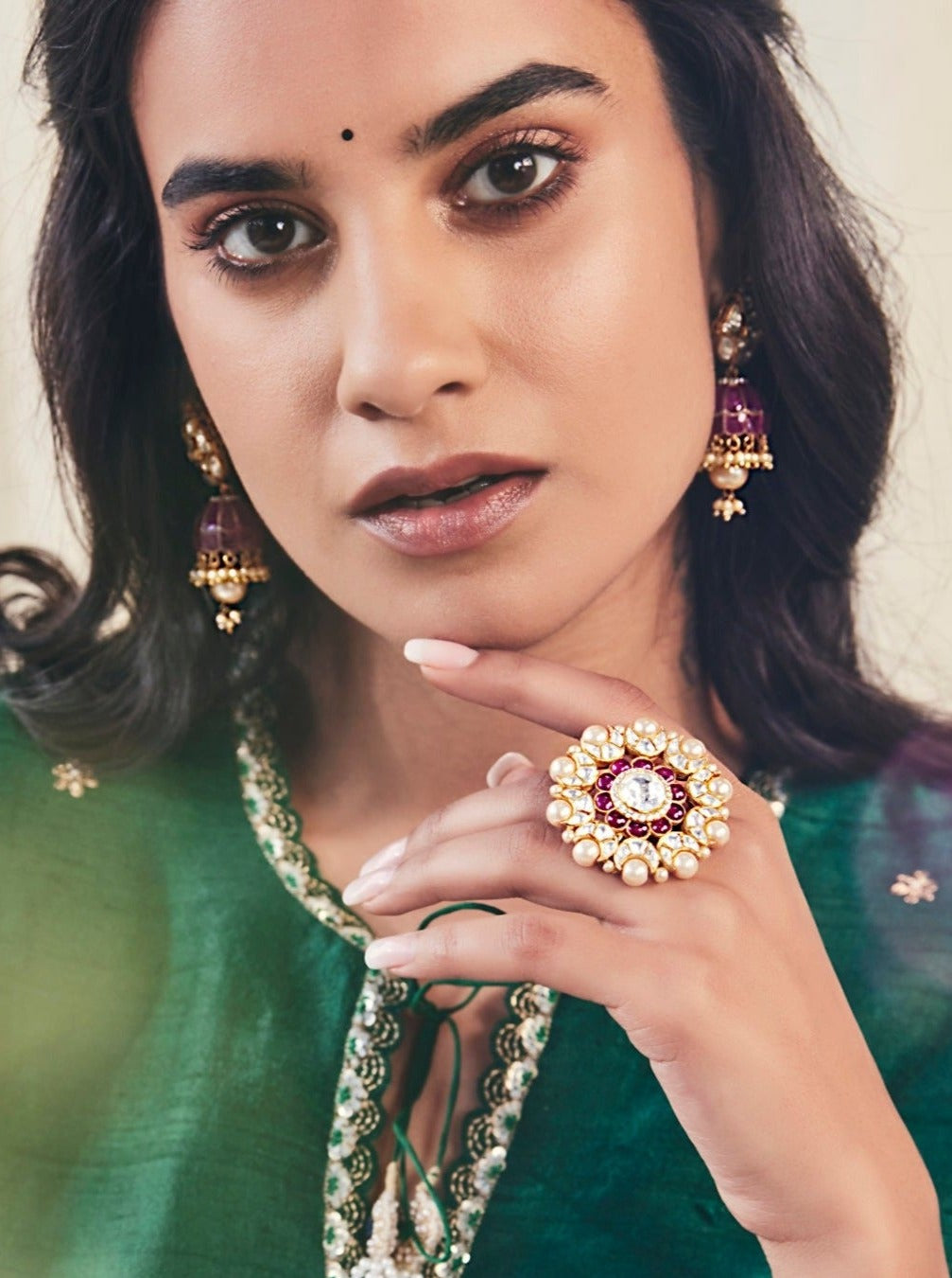 Polki Ruby Ring