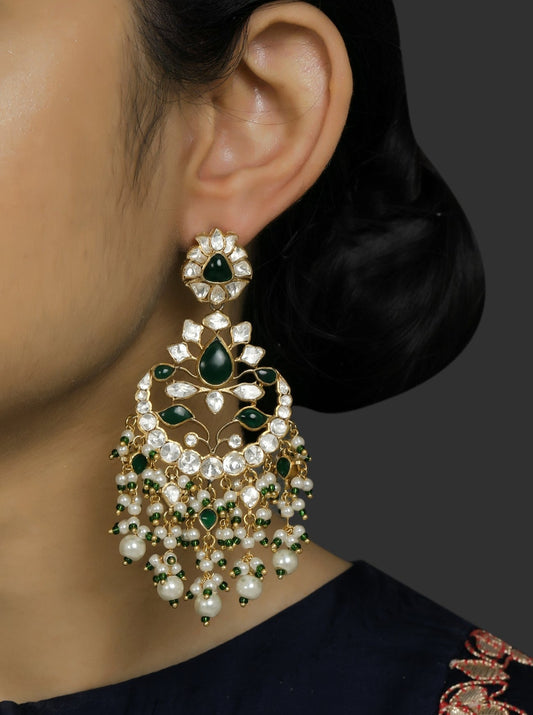Polki & Emerald Chaandbalis