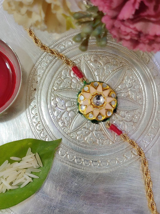 Peach Daksha Rakhi