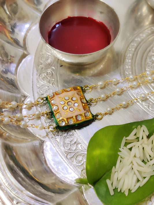 Blush Pink Meena Floral Bracelet Lumbi
