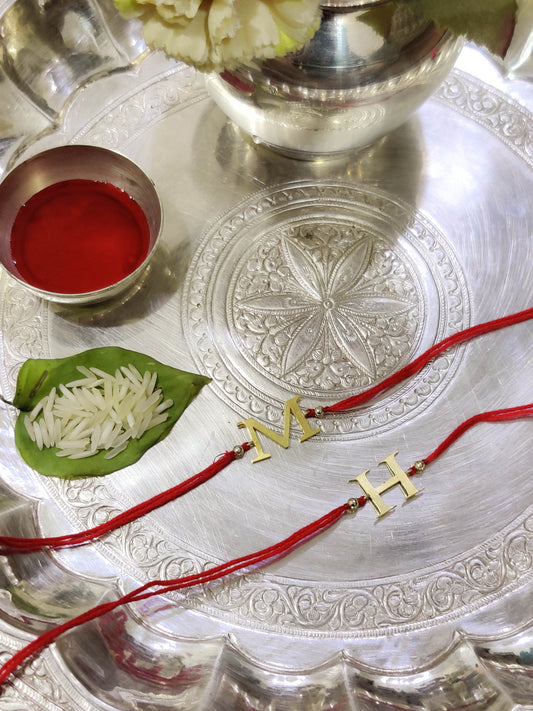 Personalized Letter Rakhi - English