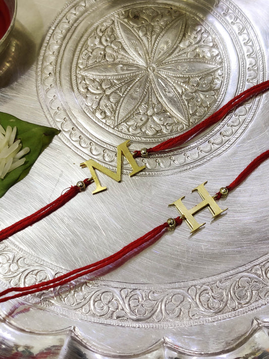 Personalized Letter Rakhi - English