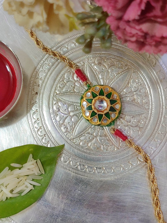 Emerald Daksha Rakhi