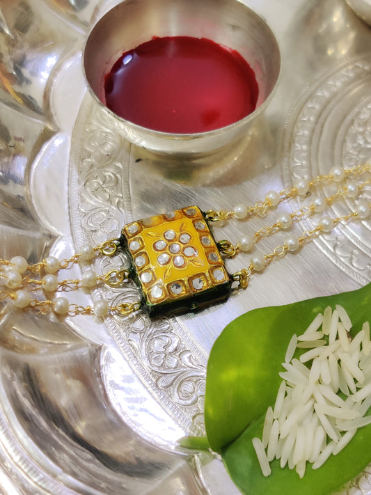 Yellow Meena Floral Bracelet Lumbi