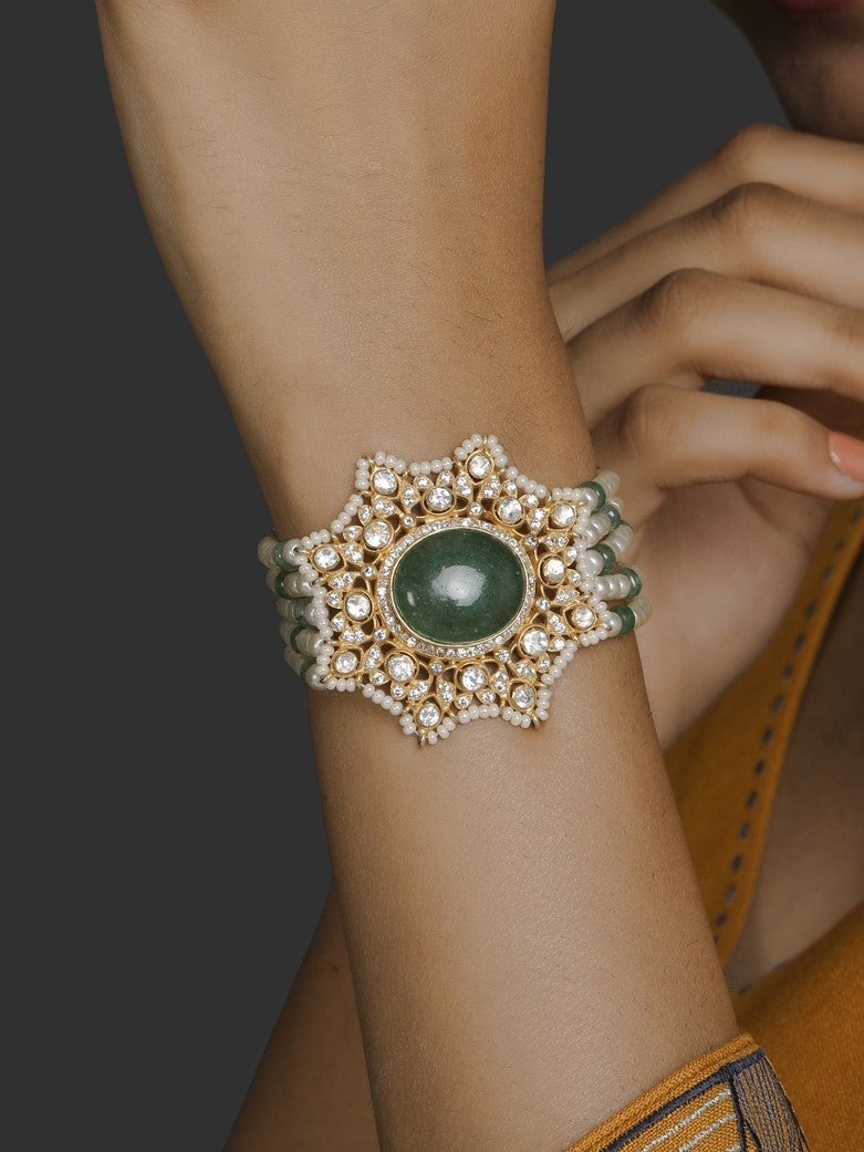 Pearls & Emerald bracelet