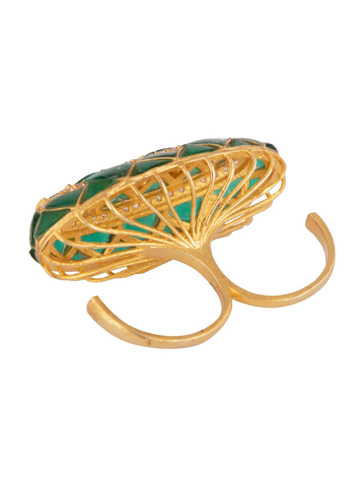 Kaari double finger ring