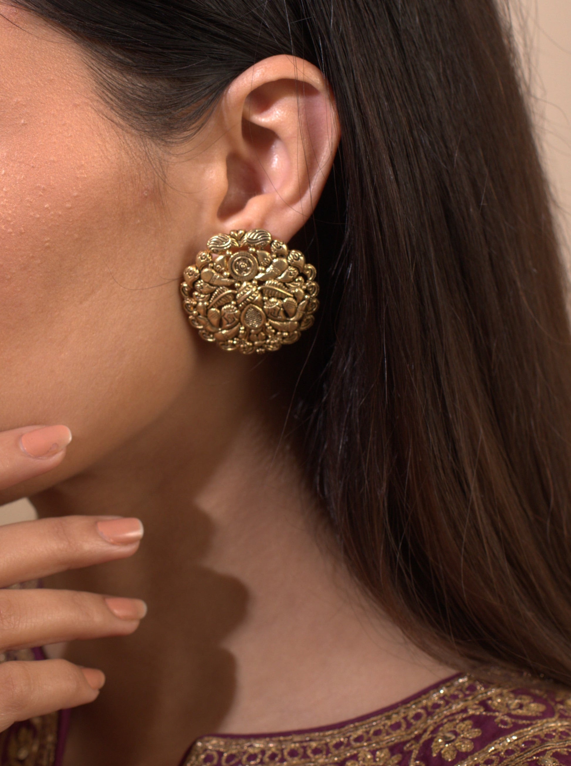 kaari earringsGold Plated Studs